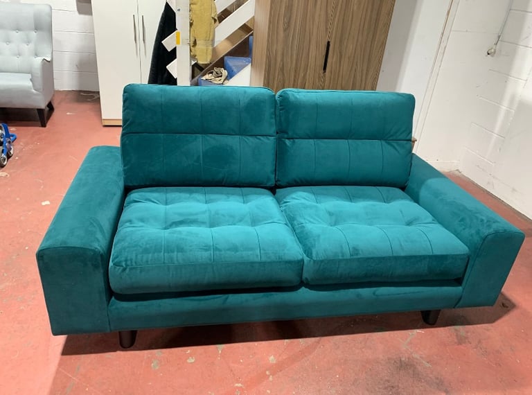 image for Green velvet sofa