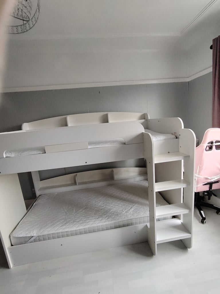 image for Single Bunk Beds & Mattress