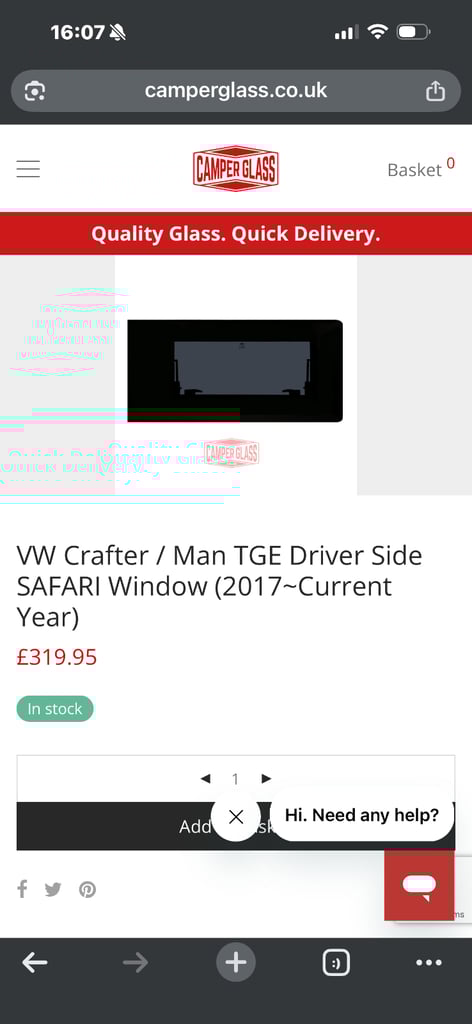 image for Volkswagen, CRAFTER, Panel Van, 2019, Manual, 1968 (cc)