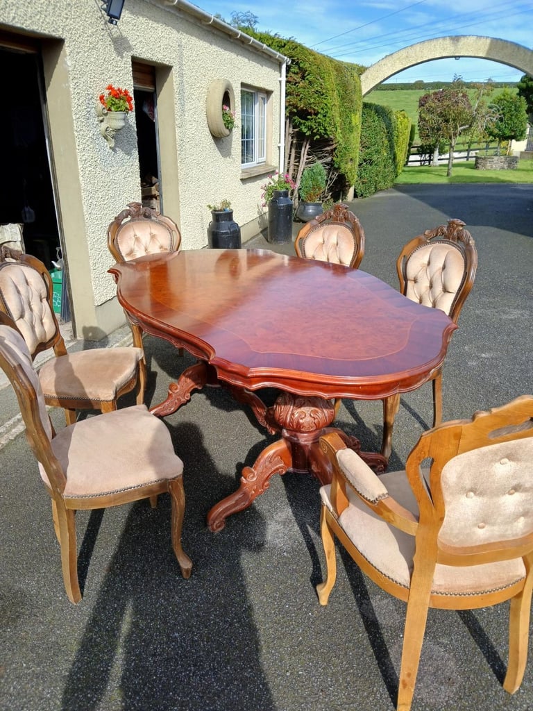 Dining room table and chairs