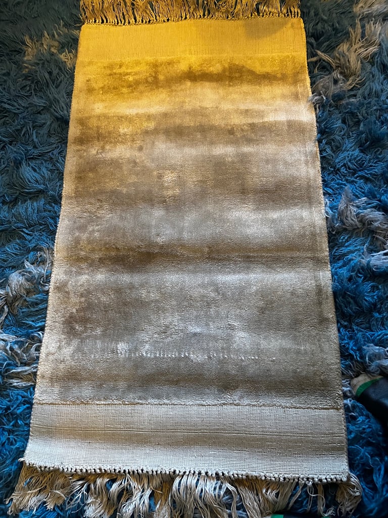 image for Cream viscose rug