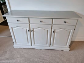Grey painted pine dresser/unit hallway/storage cupboard kitchen