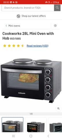 Buy Cookworks 28L Mini Oven with Hob, Mini ovens