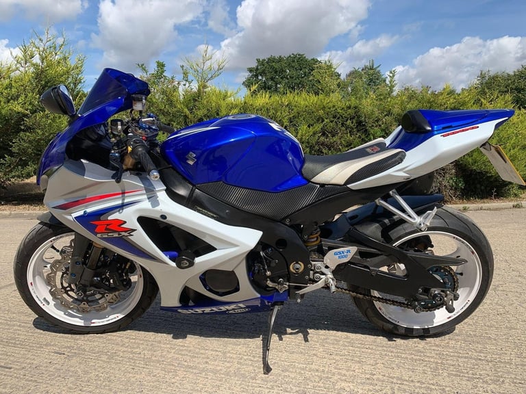 2008 08 SUZUKI GSXR 1000 K8 GSXR1000 SUPER SPORT BLUE  WHITE HPI CLEAR