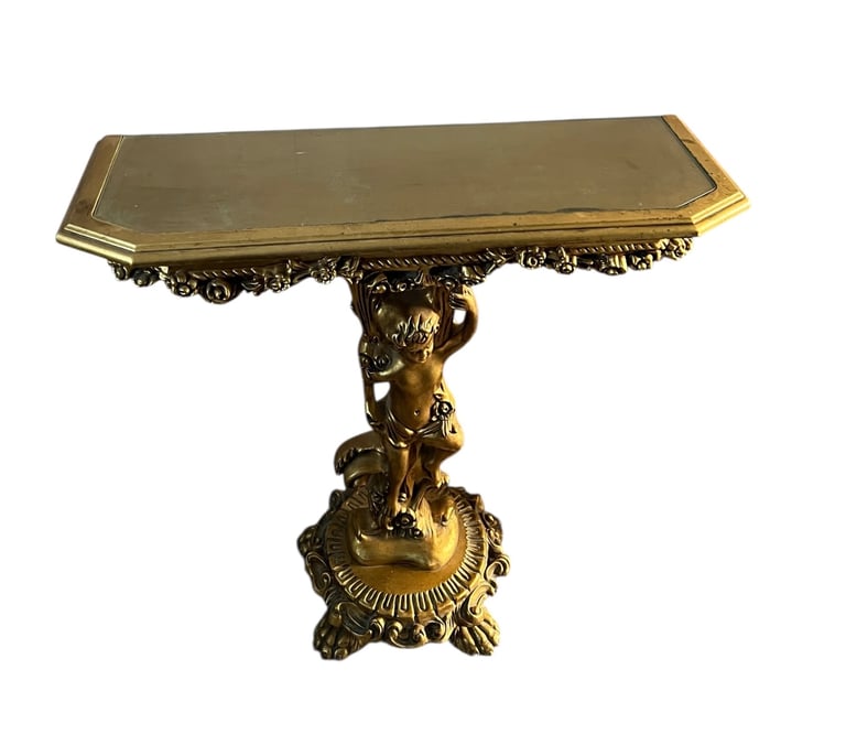 Lovely ornate cherub console table