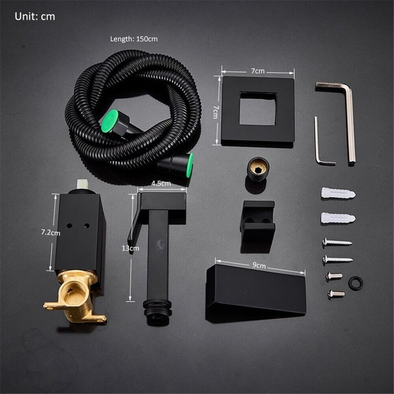 New Black Wall Mounted Douche Spray RRP £90 Our Price £55