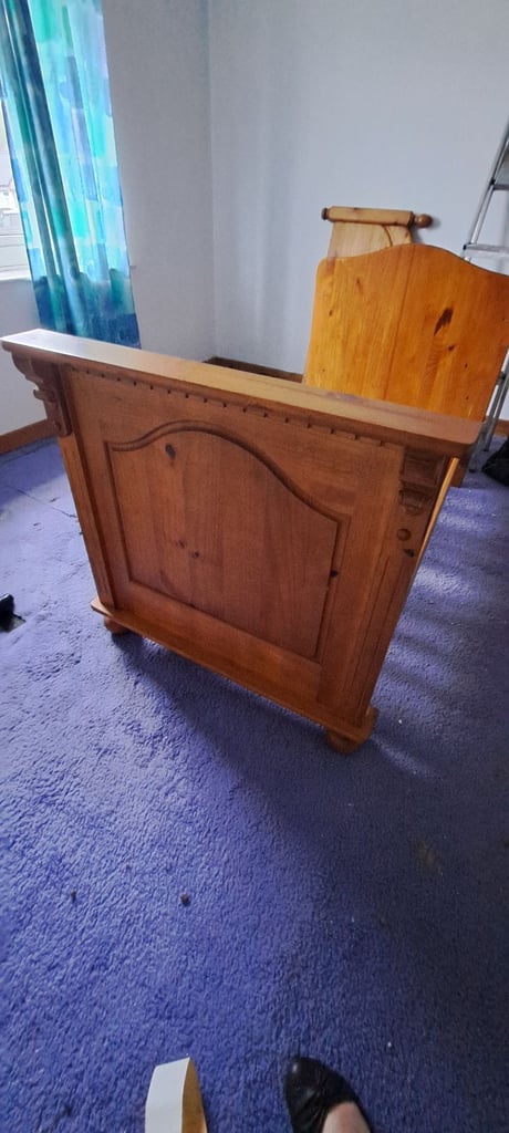 image for Solid wooden cot bed