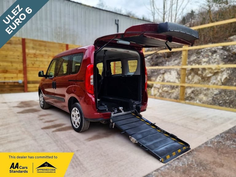 2018 Fiat Doblo 3 Seat Petrol Wheelchair Accessible Vehicle WAV MPV Petrol Manual