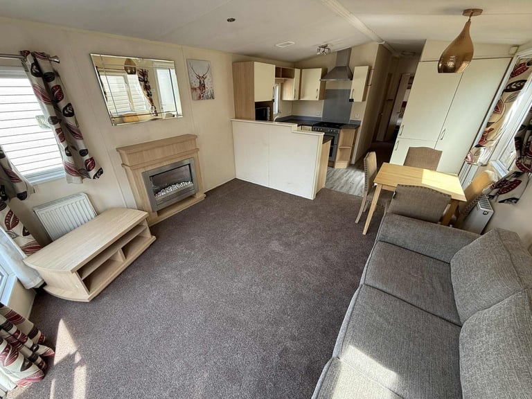 3 Bed Static Caravan 37x12 – DG, CH, Front Patio Doors – Off Site, Self Build