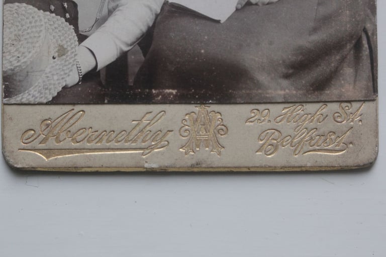 2 Victorian photograph CDV's albums lot of Belfast photographers