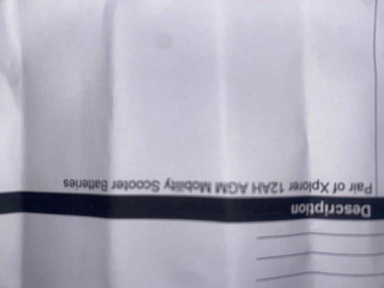 Xplorer Pair of 2 x 12V 12AH AGM Mobility Scooter Batteries