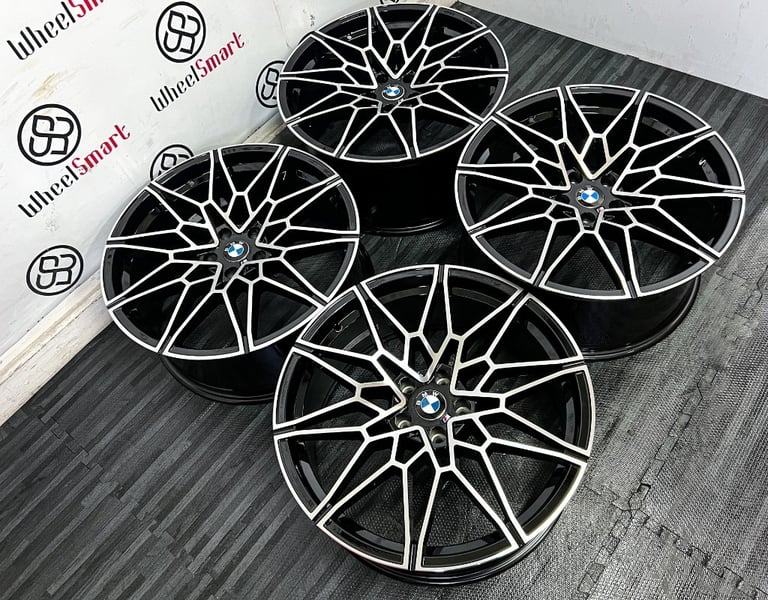 NEW 18" 19" 20" BMW M3/M4 COMPETITION V2 STYLE ALLOYS - 5x112 - 5x120 - GLOSS BLACK DIAMOND CUT