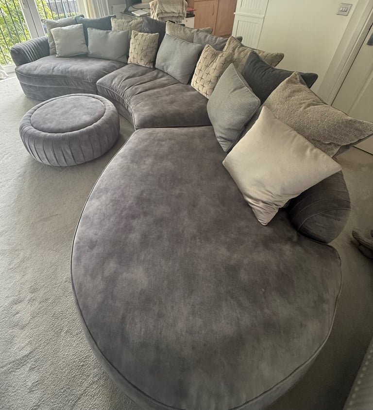 Sofa and footstool 