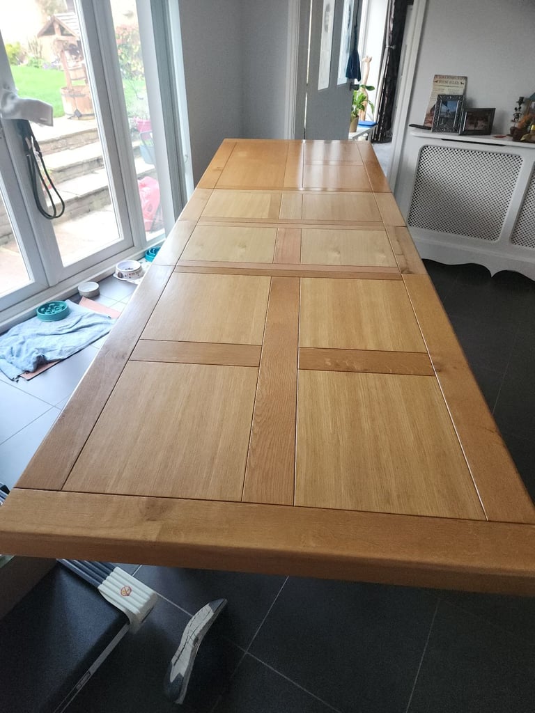 image for Solid oak dining table
