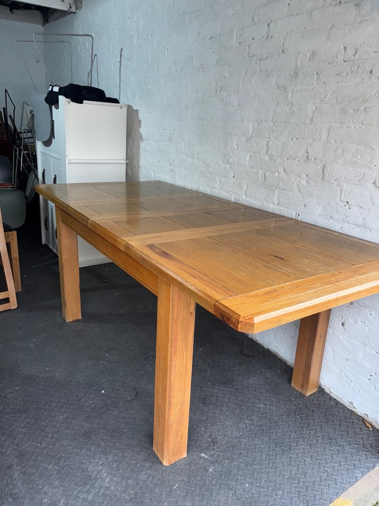 image for Solid oak dining table
