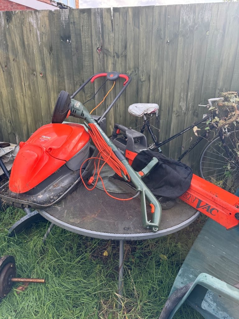 electric lawn mower blower and trimmer