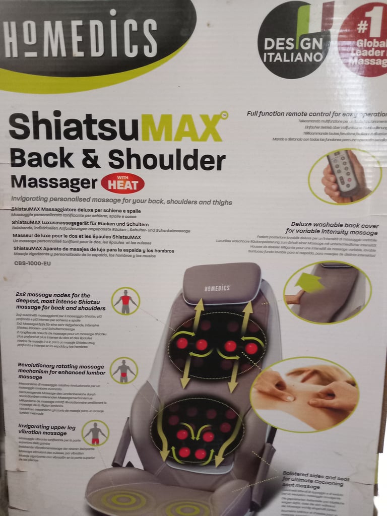 Homedics Shiatsumax back and shoulder massager.  