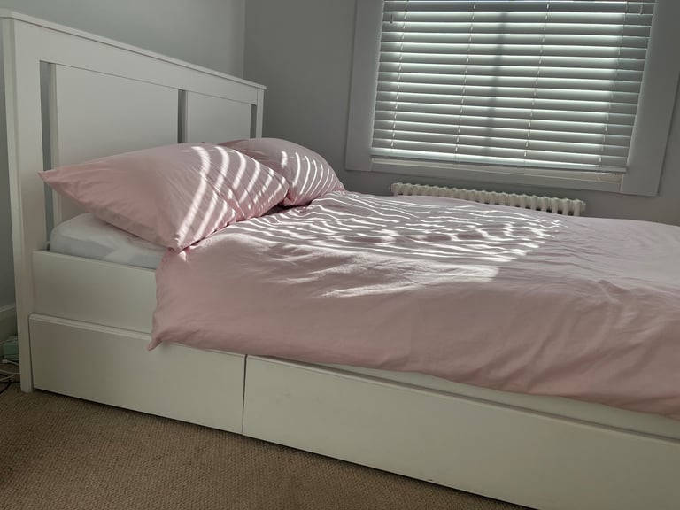 IKEA Songesand White Double Bed for Sale