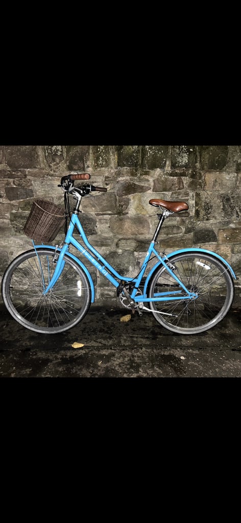 Woman’s shopping bike