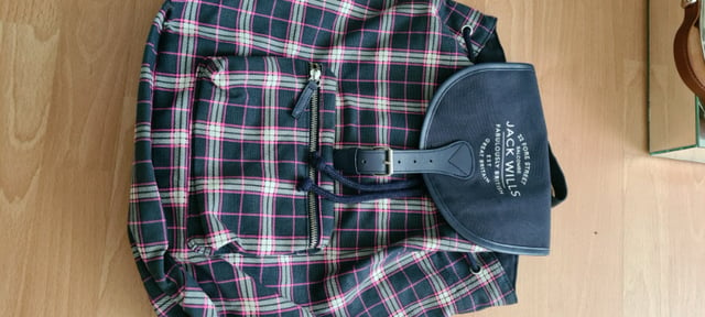 Jack wills clearance tartan backpack