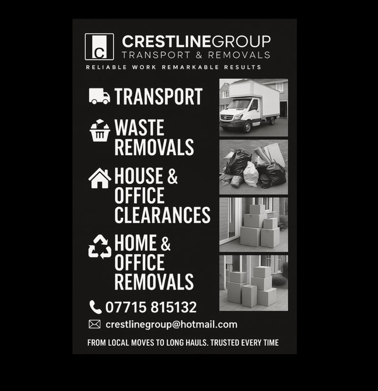 Man and van/courier/removals/clearence/transport