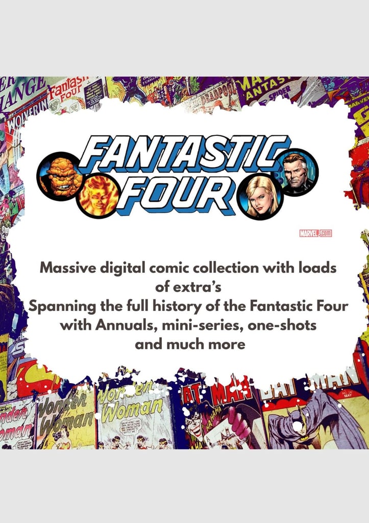 Fantastic Four Massive Digital Comic Collection - From 60's to Modern Day and much more
