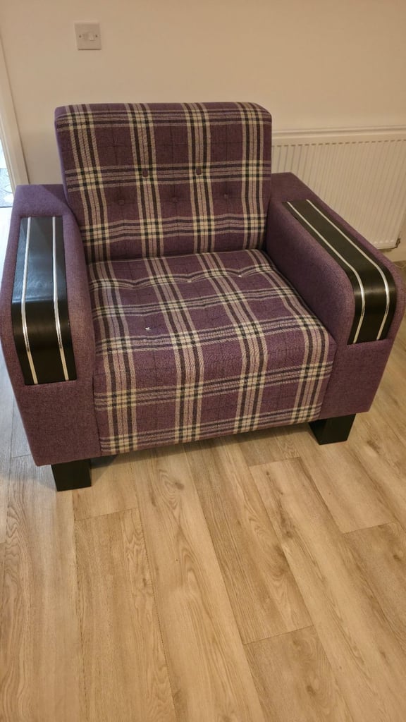 image for Bespoke Hand Made Tartan Chair
