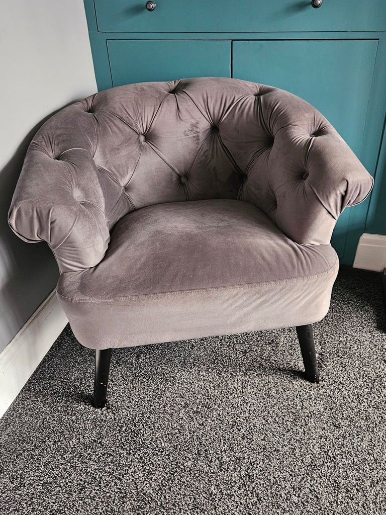 image for Grey accent chair.