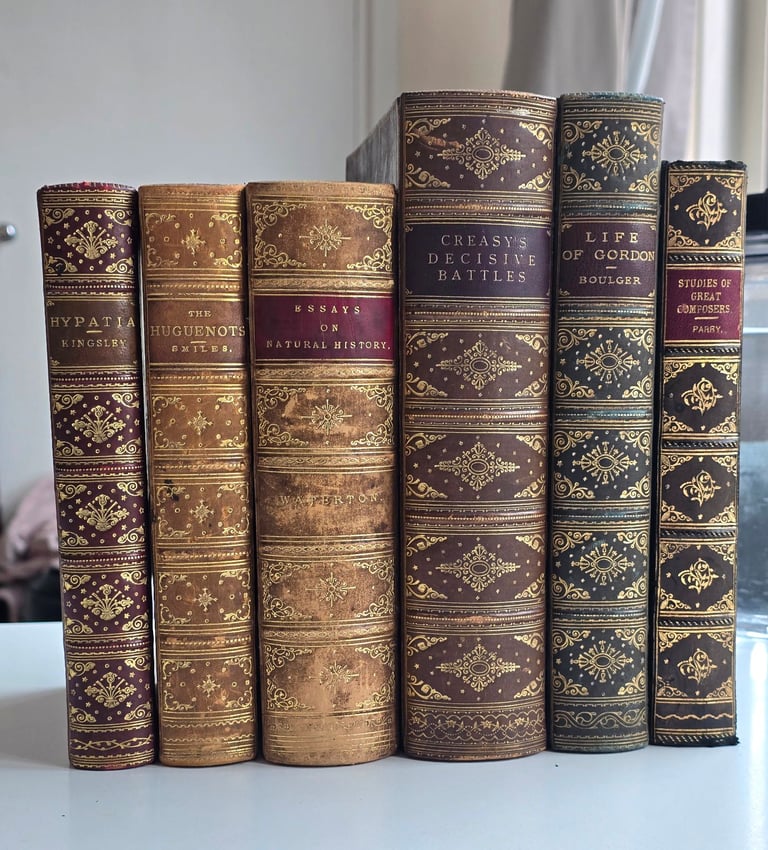 image for 1800s/1900s Antique History/ Poetry Books Each for £50 Beautiful Cover/Marbling