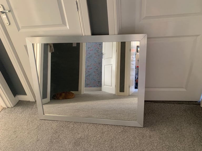 image for Large silver wall mirror 