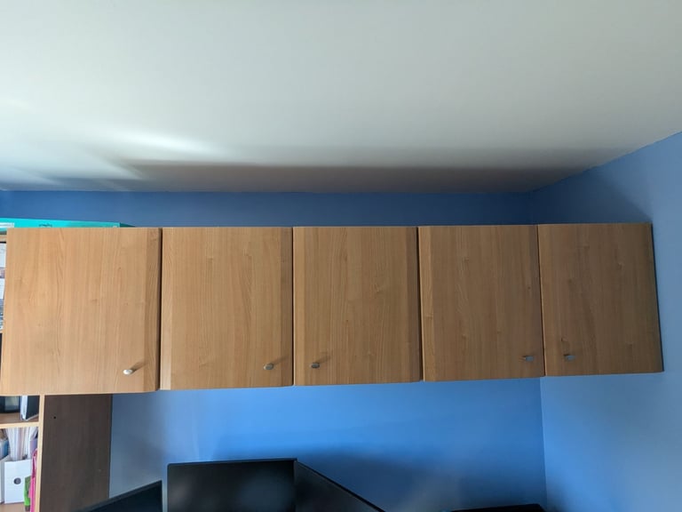 MFI Melbury Bedroom Furniture 6 piece ( Wardrobe, bridge unit, bookcase, cabinet)