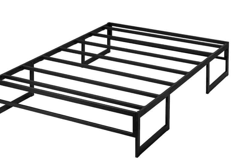 image for Double Bed Frame Base 31.5cm Metal Platform Mattress Foundation. RRP £65