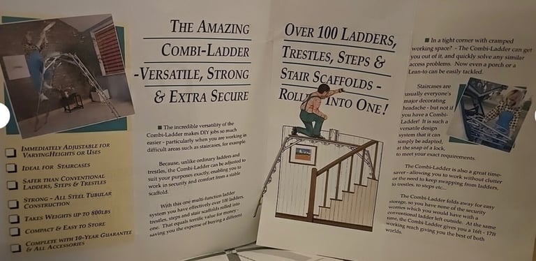 Heavy Duty Combi Ladder Combination, length 13’ 3” Over 100 Ladders Steps Trestles Scaffolds in One