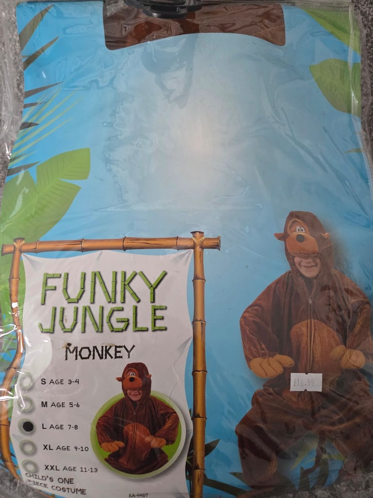 Kids Funky Jungle Monkey Halloween costume