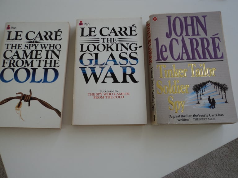 FREE: 3x John Le Carre paperback books, thriller spy novels.