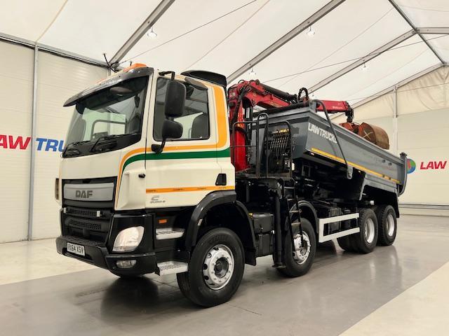 DAF CF 400 8x4 Day Cab Steel Tipper Grab
