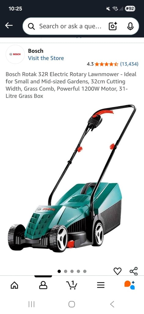 Bosch lawnmower 