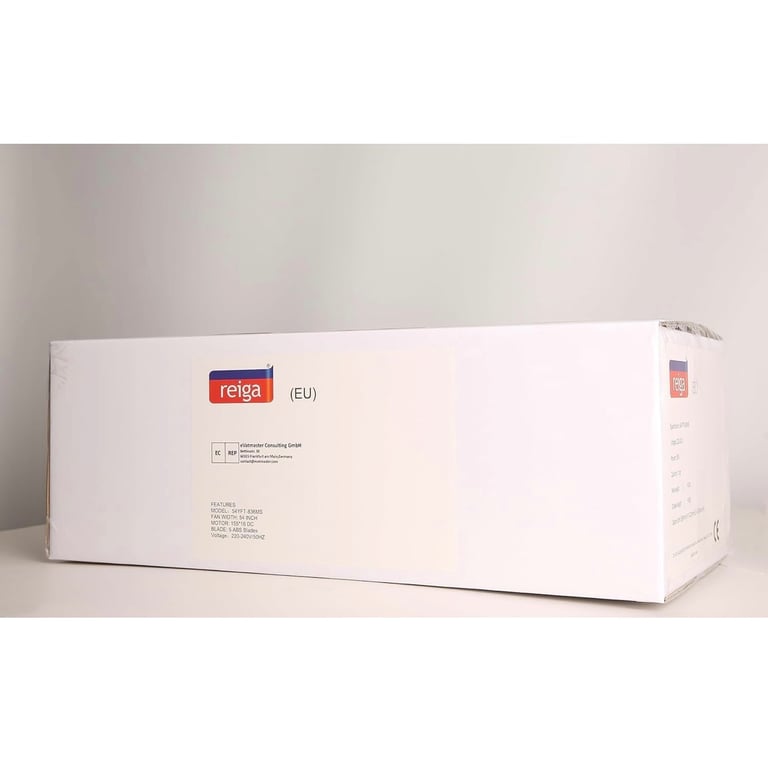 Absolute Bargain! 137cm Reiga Smart Ceiling Fan - Works with Alexa -  Dimmable LED Lighting - Silver