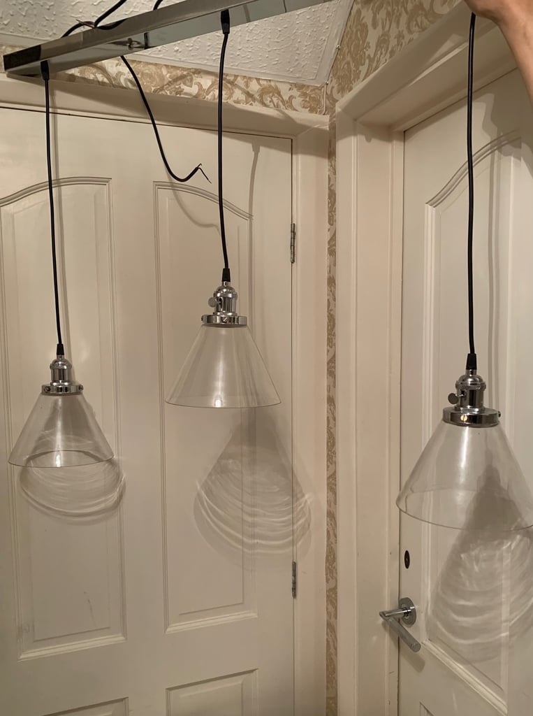 image for Pendant Ceiling Light with 3 Glass Globes - Can Deliver 