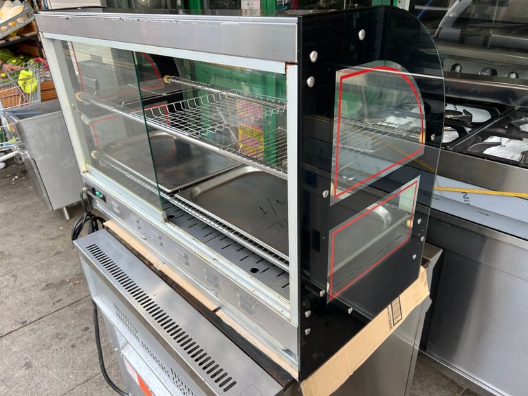 HOT FOOD CHICKEN DISPLAY CATERING COMMERCIAL KITCHEN EQUIPMENT FAST FOOD SHOP BBQ KEBAB 