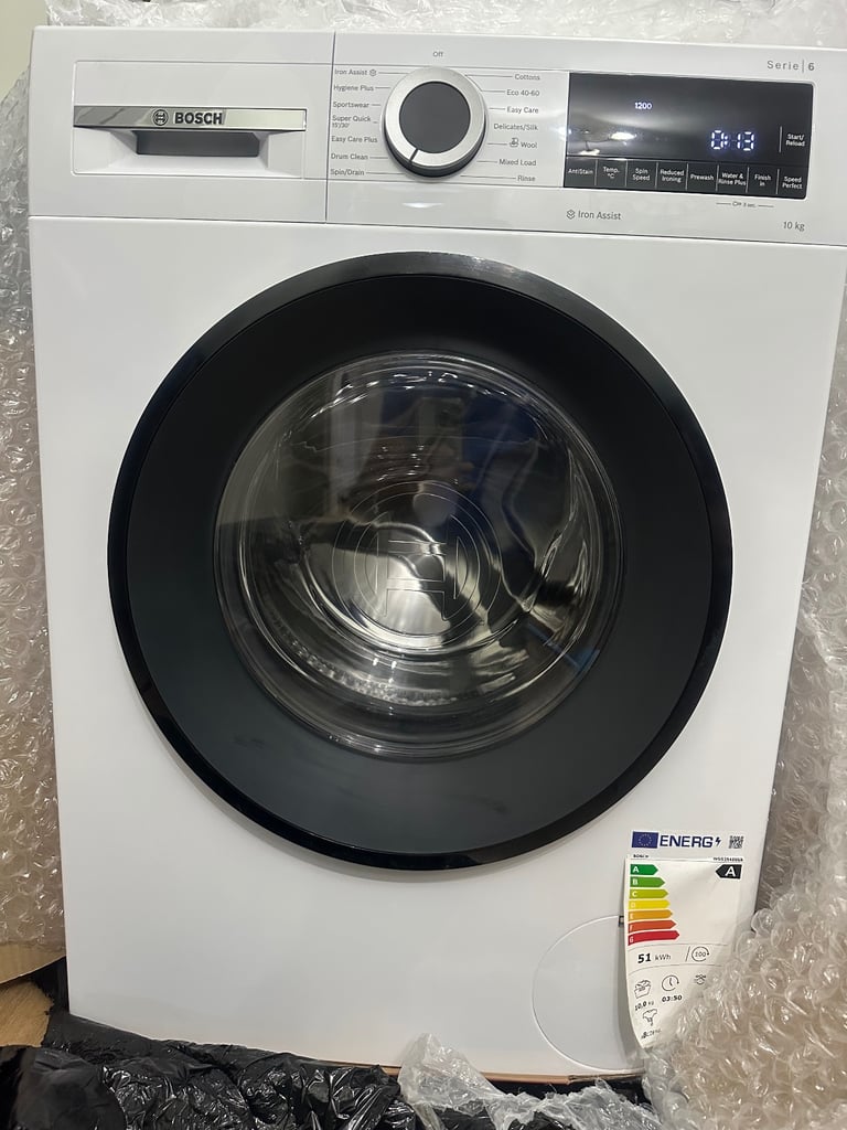X display brand new Bosch 6 series washing machine 10 kg