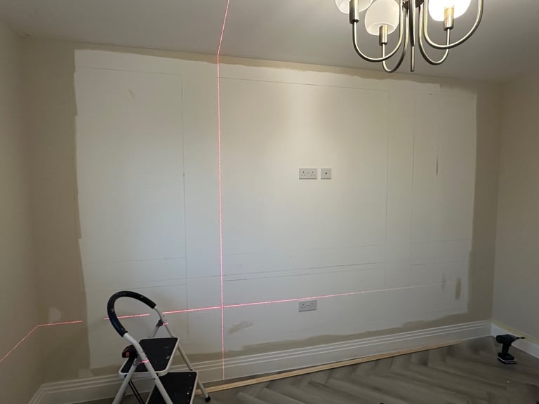 Laminate Herringbone vinyl LVt Flooring Handyman Furniture Assembly paint wallpaper wall panelling