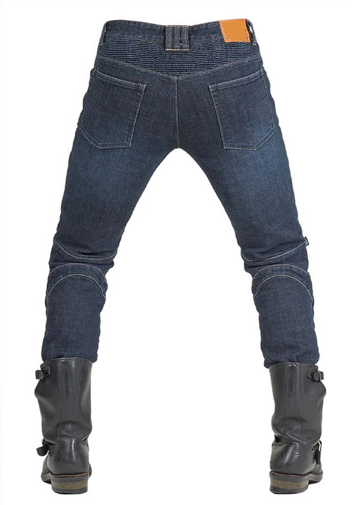 image for Mens Motorbike Jeans Faded BLUE Kevlar Motorcycle CE Approved Armoured 