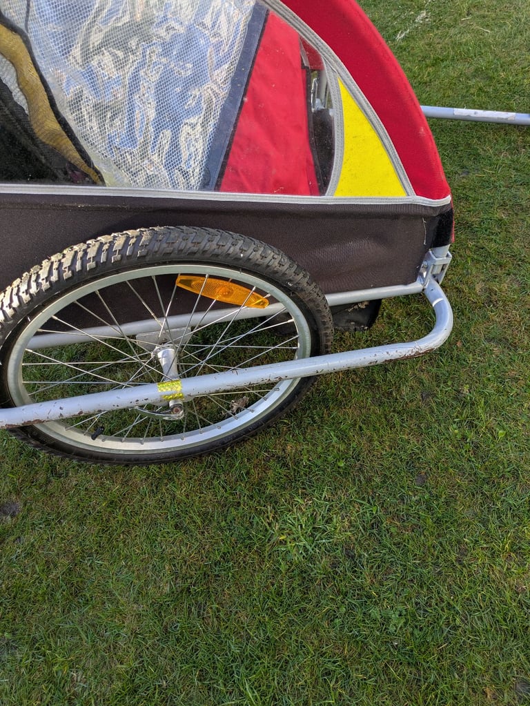 Double kids bike trailer
