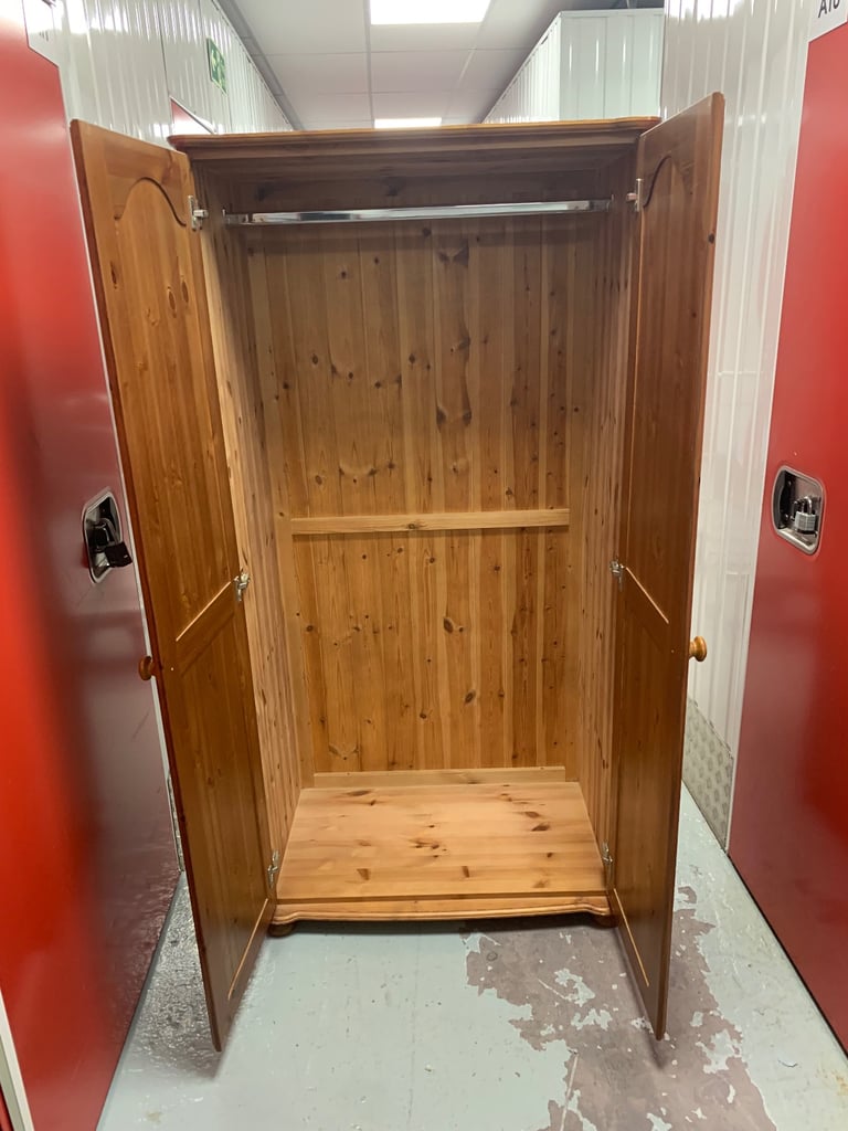 FREE LOCAL DELIVERY pine double wardrobe 