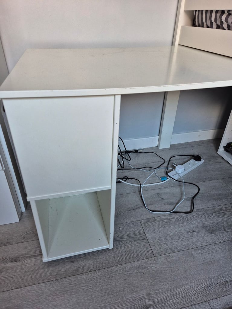 Cabin bed with desk and storage