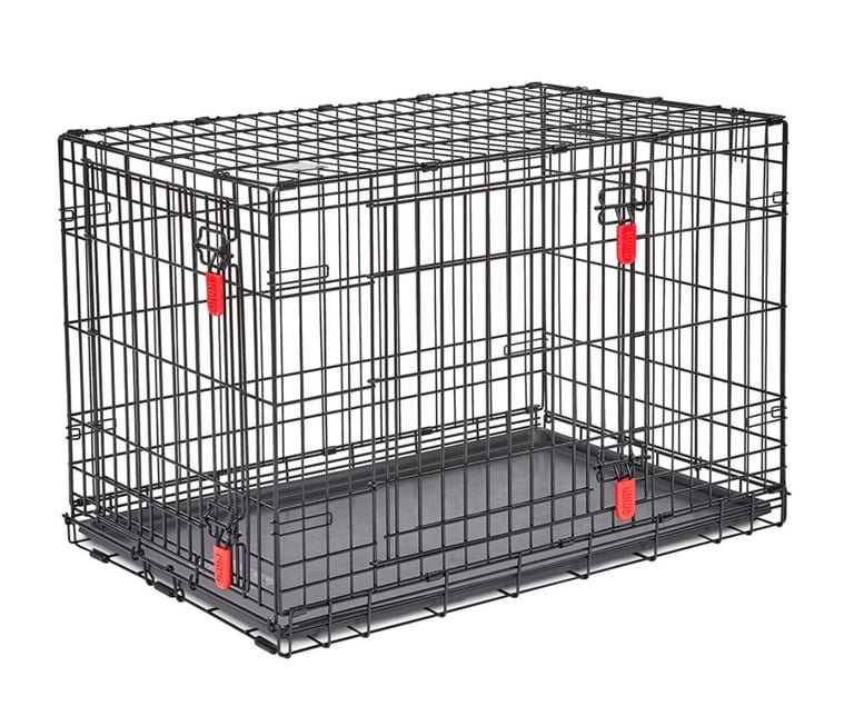 Kong Two Door Ultra-Strong Dog Crate Black Medium/Large 36"