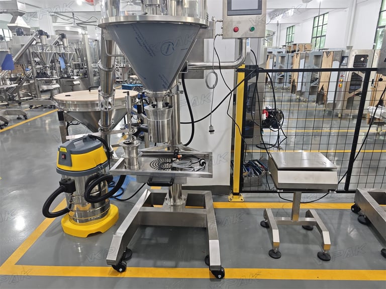 Semi-Automatic Powder Filling Machine For Coffee Powder, Protein Powder