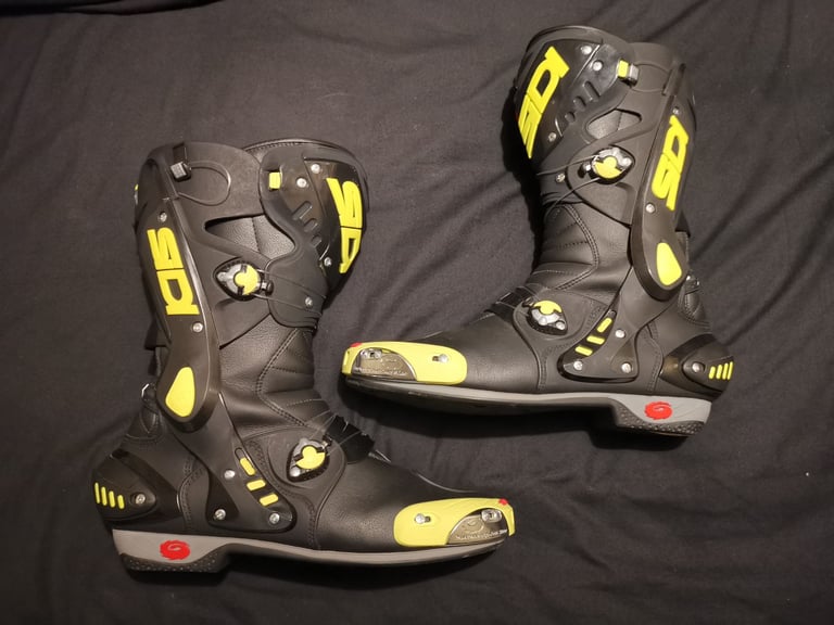 SIDI Vortice Motorbike Motorcycle Race Boots Size 12.5 UK