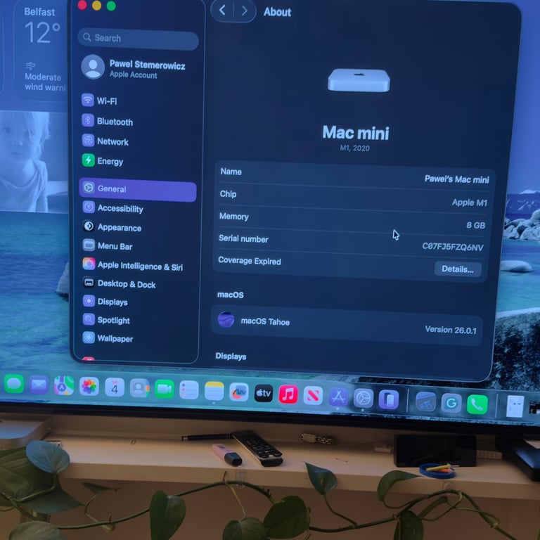 Apple Mac Mini M1 (2020) – 8GB RAM, 256GB SSD, Silver